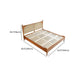 Tropical Standard Bed Solid Wood Solid Color Panel Bed with Headboard Clearhalo 'Bedroom Furniture' 'Beds' 'furn' 'furn_beds' 'Furniture' 7408628