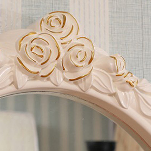 Victorian Bedroom Makeup Vanity Desk Table White Vanity Dressing Table Clearhalo 'Bedroom Furniture' 'furn' 'furn_makeup_vanities' 'Furniture' 'Makeup Vanities' 'makeup_vanities' 7408646