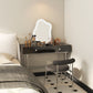 Contemporary Makeup Vanity Desk Storage Box Makeup Vanity Set with Drawers