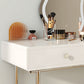 Contemporary Makeup Vanity Desk Storage Box Makeup Vanity Set with Drawers