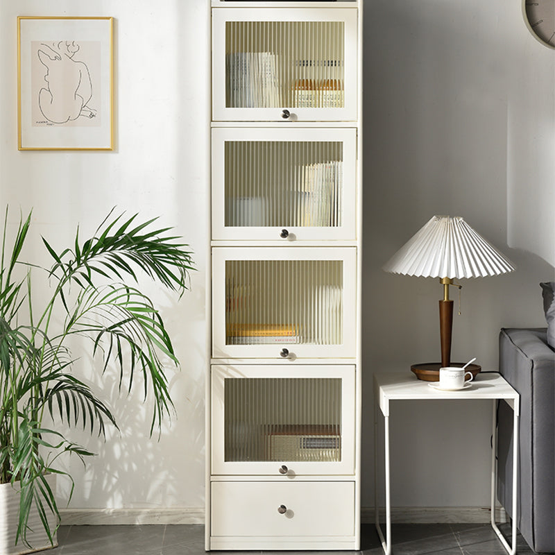 Midden-eeuwse moderne 4-deurkast rechthoek vaste houten accentkast