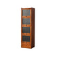 Mid-century Modern 4- Door Cabinet Rectangle Solid Wood Accent Cabinet
