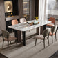 Double Pedestal Dinner Room Kitchen Table Modern Dining Room Table Clearhalo 'Dining Tables & Seating' 'Dining Tables' 'dining_table' 'furn' 'furn_dining_table' 'Furniture' 'Kitchen & Dining Furniture' 7409385