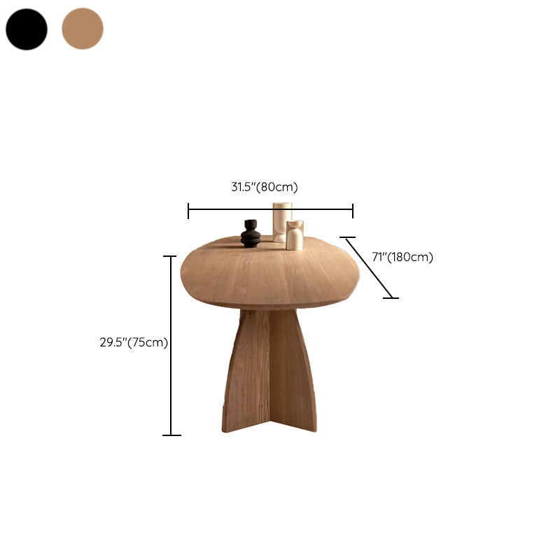 Pine Solid Wood Dining Table Double Pedestal Table for Kitchen Clearhalo 'Dining Tables & Seating' 'Dining Tables' 'dining_table' 'furn' 'furn_dining_table' 'Furniture' 'Kitchen & Dining Furniture' 7409431