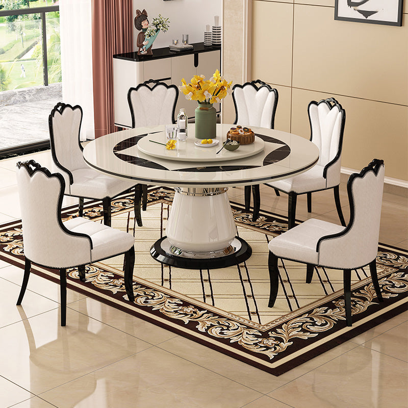 Pedestal Casual Comedor Cocina Muebles para el hogar Mesa de cena redonda
