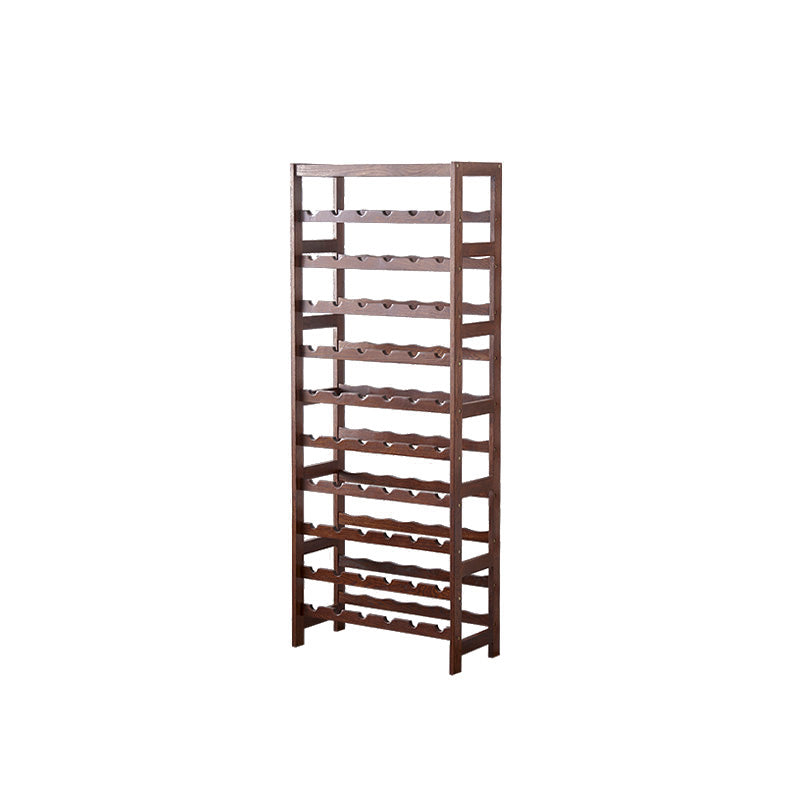 Modern Floor Wine Bottle Rack Solid Wood Wine Bottle Rack for Home Dark Brown Clearhalo 'furn' 'furn_wine_racks' 'Furniture' 'Kitchen & Dining Furniture' 'Wine Racks' 'wine_racks' 7409784
