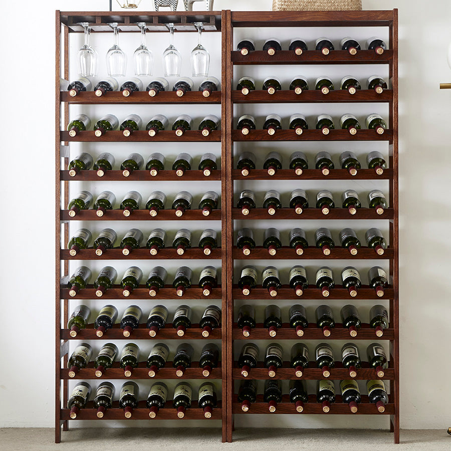 Modern Floor Wine Bottle Rack Solid Wood Wine Bottle Rack for Home Clearhalo 'furn' 'furn_wine_racks' 'Furniture' 'Kitchen & Dining Furniture' 'Wine Racks' 'wine_racks' 7409785