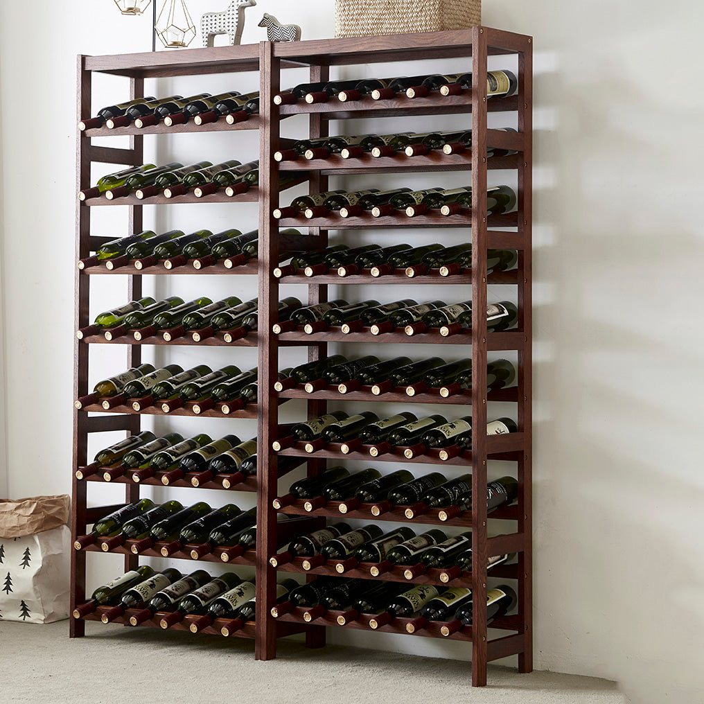 Modern Floor Wine Bottle Rack Solid Wood Wine Bottle Rack for Home Clearhalo 'furn' 'furn_wine_racks' 'Furniture' 'Kitchen & Dining Furniture' 'Wine Racks' 'wine_racks' 7409788