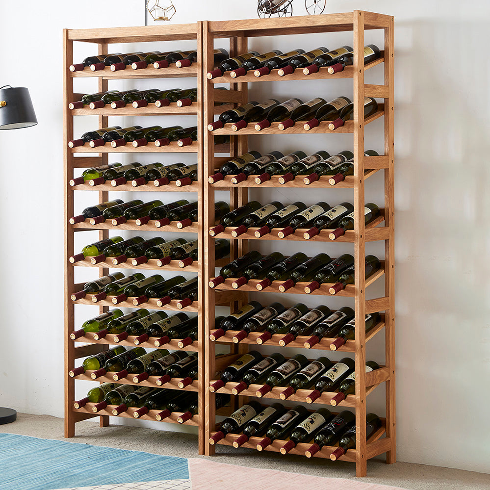 Modern Floor Wine Bottle Rack Solid Wood Wine Bottle Rack for Home Clearhalo 'furn' 'furn_wine_racks' 'Furniture' 'Kitchen & Dining Furniture' 'Wine Racks' 'wine_racks' 7409793