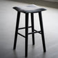 Modern Style Black Bar Stool Solid Wood Bar Stools for Dining Room