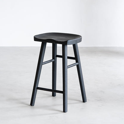 Modern Style Black Bar Stool Solid Wood Bar Stools for Dining Room