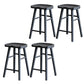 Modern Style Black Bar Stool Solid Wood Bar Stools for Dining Room