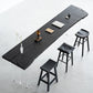 Modern Style Black Bar Stool Solid Wood Bar Stools for Dining Room