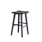 Modern Style Black Bar Stool Solid Wood Bar Stools for Dining Room