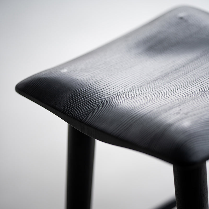 Modern Style Black Bar Stool Solid Wood Bar Stools for Dining Room