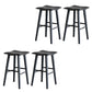 Modern Style Black Bar Stool Solid Wood Bar Stools for Dining Room