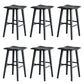 Modern Style Black Bar Stool Solid Wood Bar Stools for Dining Room