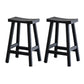 Modern Style Black Bar Stool Solid Wood Bar Stools for Dining Room