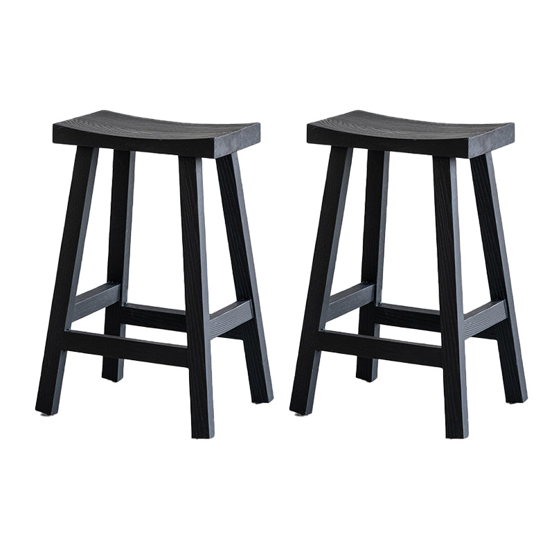 Modern Style Black Bar Stool Solid Wood Bar Stools for Dining Room
