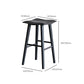 Modern Style Black Bar Stool Solid Wood Bar Stools for Dining Room