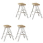 Modern Folding Bar Stool Wooden Backless Bar Stools for Dining Room