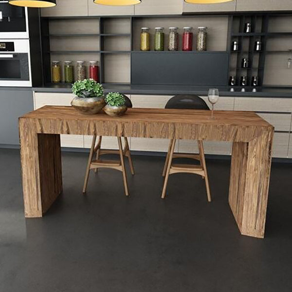 Modern Style Bar Dining Table Rectangle Solid Wood Bar Table for Kitchen Clearhalo 'Bar Furniture' 'Bar Tables' 'bar_tables' 'furn' 'furn_bar_tables' 'Furniture' 'Kitchen & Dining Furniture' 7410608