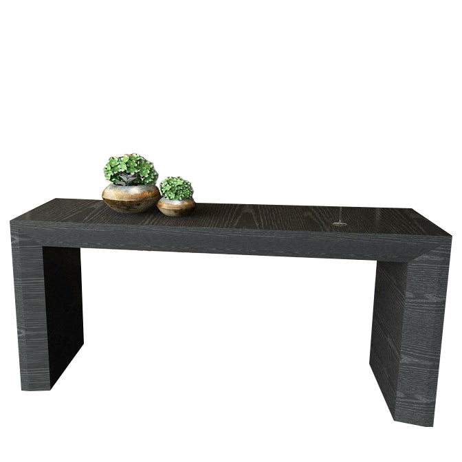 Modern Style Bar Dining Table Rectangle Solid Wood Bar Table for Kitchen Black Without Chairs Clearhalo 'Bar Furniture' 'Bar Tables' 'bar_tables' 'furn' 'furn_bar_tables' 'Furniture' 'Kitchen & Dining Furniture' 7410610