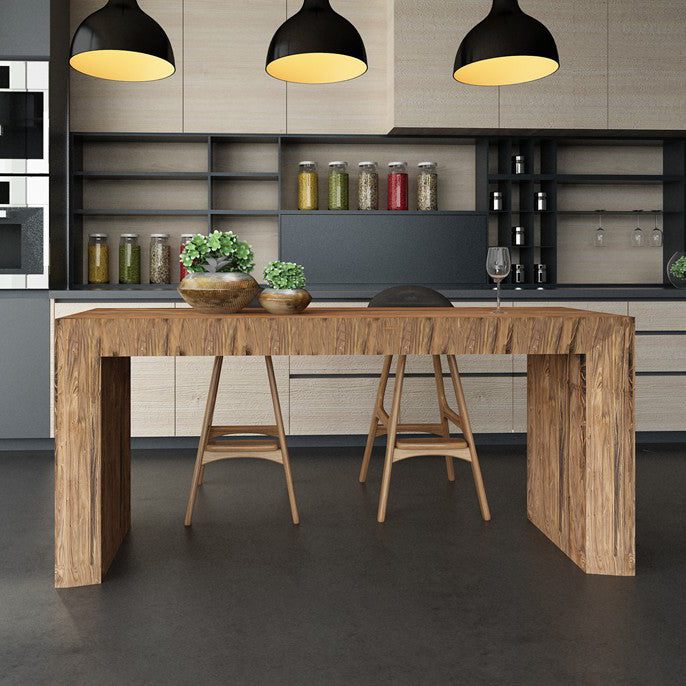 Modern Style Bar Dining Table Rectangle Solid Wood Bar Table for Kitchen Clearhalo 'Bar Furniture' 'Bar Tables' 'bar_tables' 'furn' 'furn_bar_tables' 'Furniture' 'Kitchen & Dining Furniture' 7410611