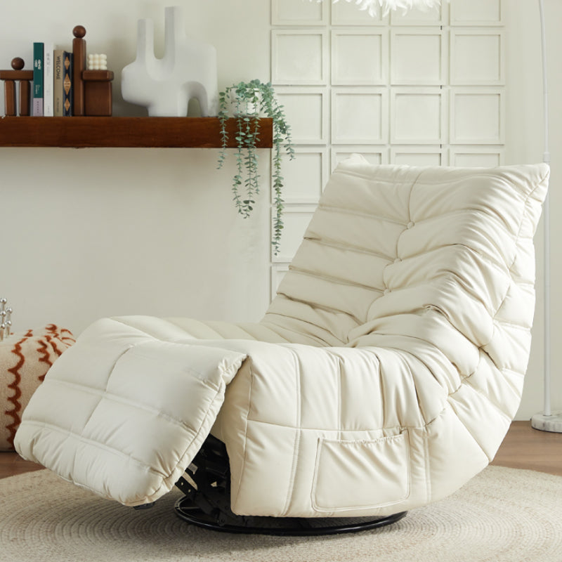 Tasche laterali per bilanciere in metallo con poltrona reclinabile contemporanea