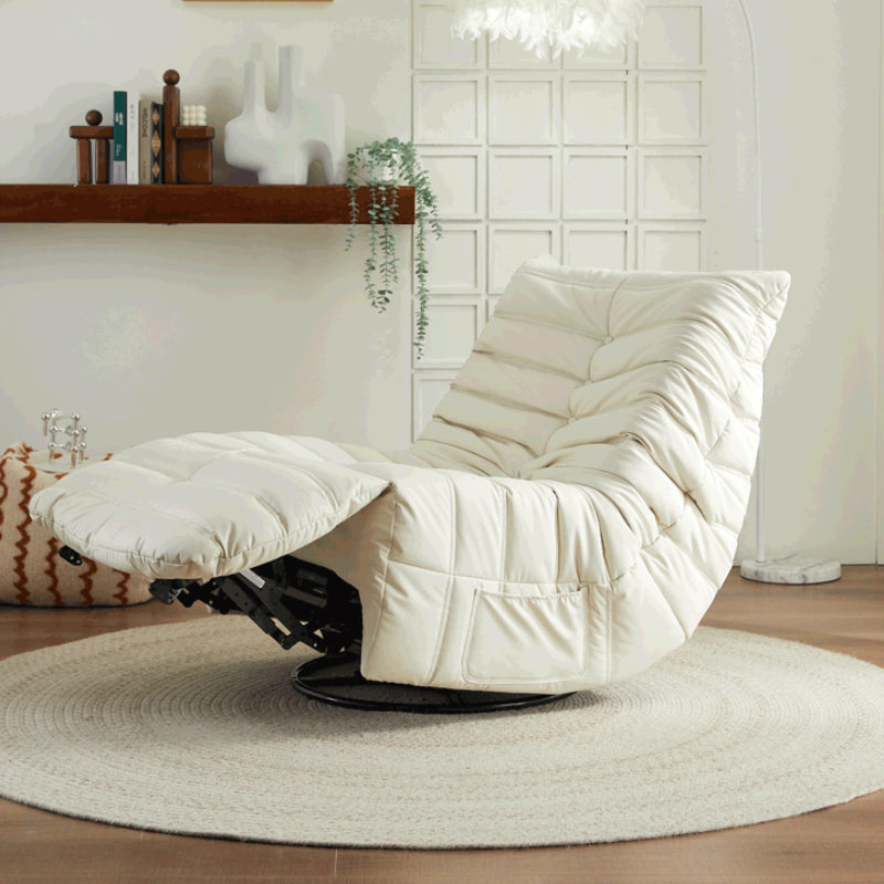 Tasche laterali per bilanciere in metallo con poltrona reclinabile contemporanea