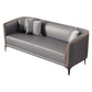 24.8" Wide Faux Leather Sofa Tuxedo Arm Sofa for Living Room