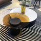 Round Nesting Coffee Table Pedestal Stone Cocktail Table with Drawer Clearhalo 'Coffee & Accent Tables' 'Coffee Tables' 'coffee_tables' 'furn' 'furn_coffee_tables' 'Furniture' 'Living Room Furniture' 7410763