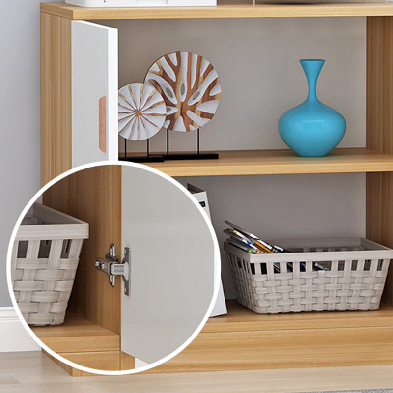 Moderno moderno mobile ingegnerizzato ingegneri di scaffalatura regolabile in legno con porte