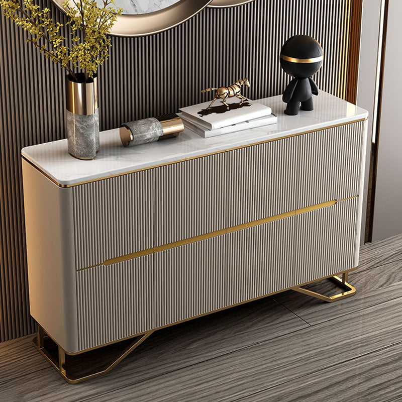 Tavolo da tavolo a buffet glam tavolo laboard di pietra con gambe per cucina