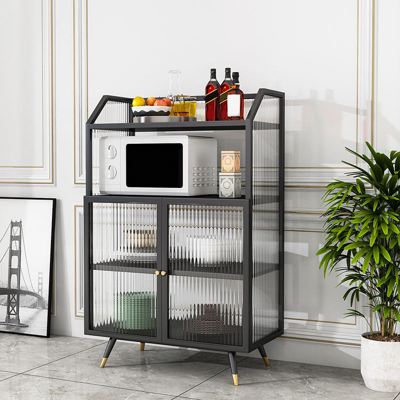 Server contemporaneo porte in metallo server da pranzo con porte per soggiorno