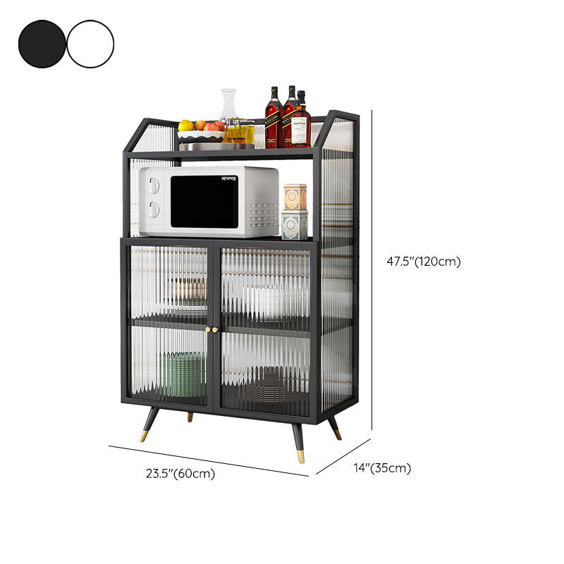 Server contemporaneo porte in metallo server da pranzo con porte per soggiorno