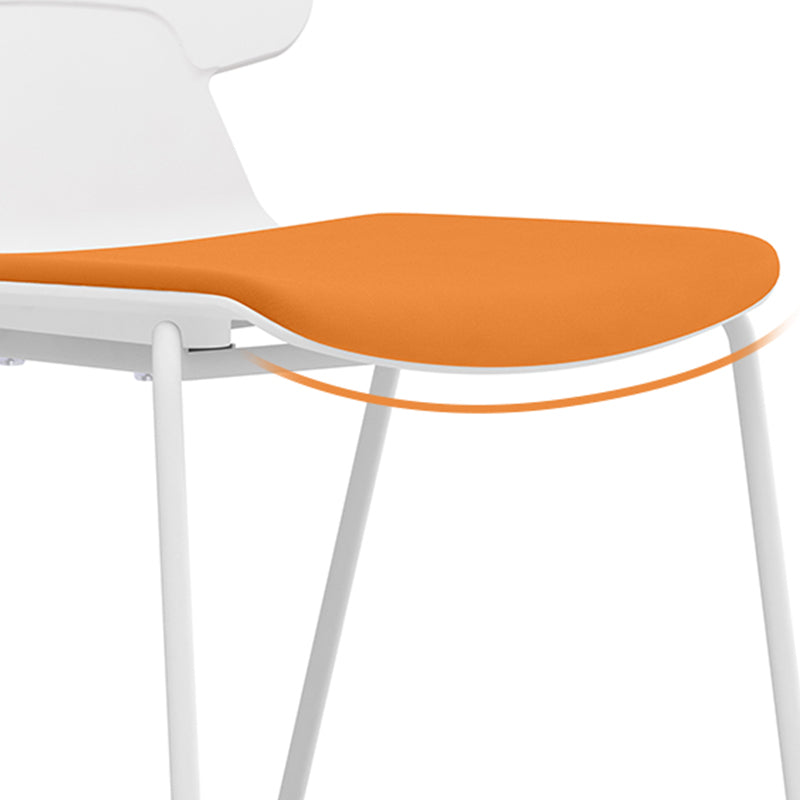 Silla de brazos fijos con tapiz de oficina modernos silla giratoria ergonómica