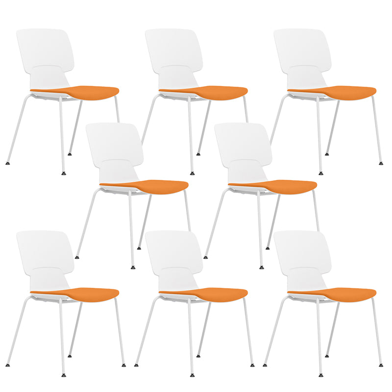 Silla de brazos fijos con tapiz de oficina modernos silla giratoria ergonómica