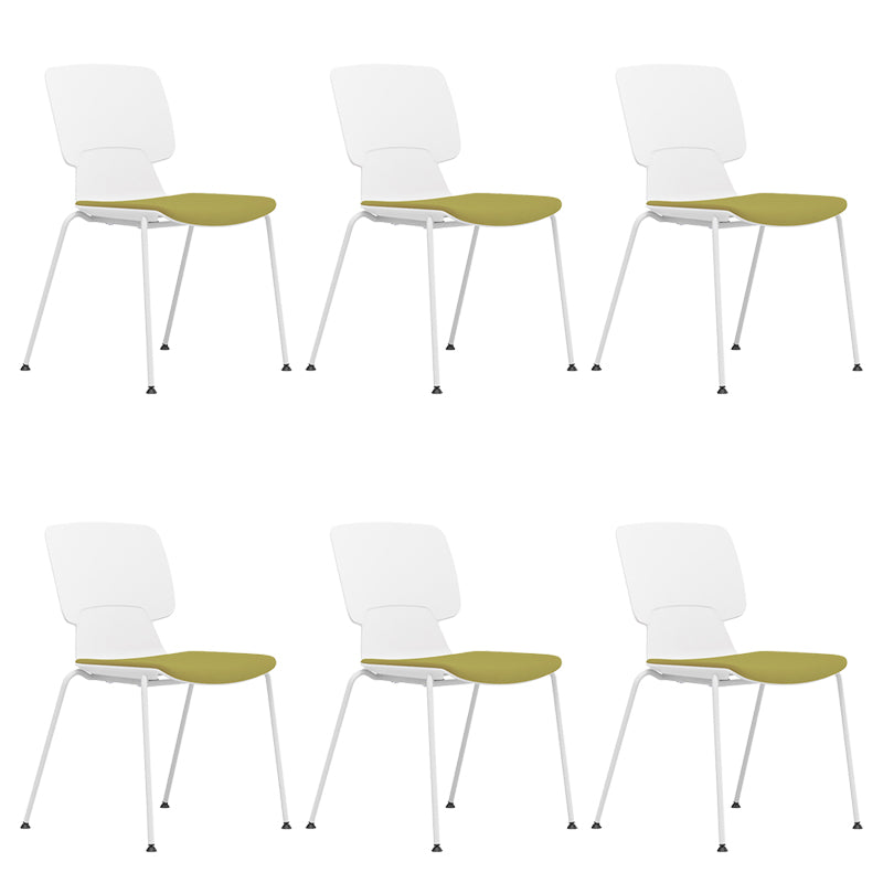 Silla de brazos fijos con tapiz de oficina modernos silla giratoria ergonómica