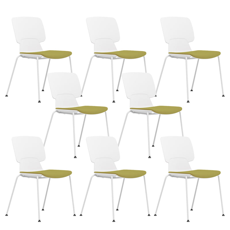 Silla de brazos fijos con tapiz de oficina modernos silla giratoria ergonómica