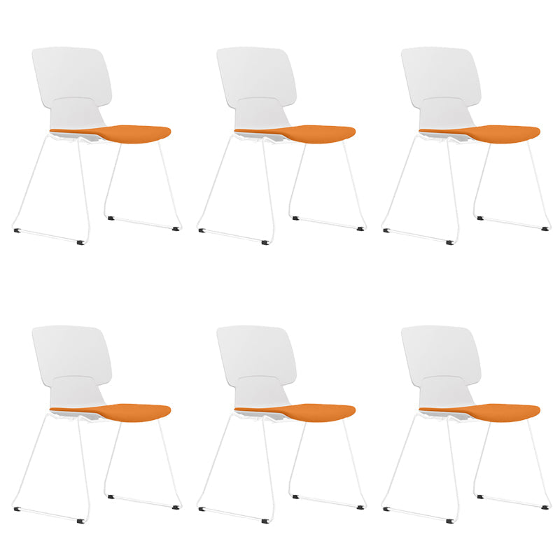 Silla de brazos fijos con tapiz de oficina modernos silla giratoria ergonómica