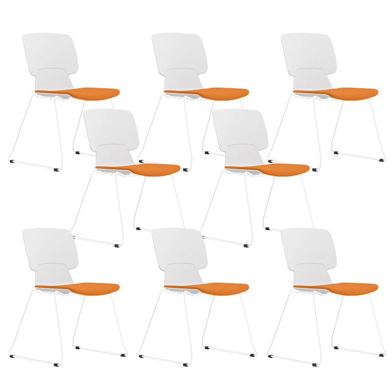 Silla de brazos fijos con tapiz de oficina modernos silla giratoria ergonómica