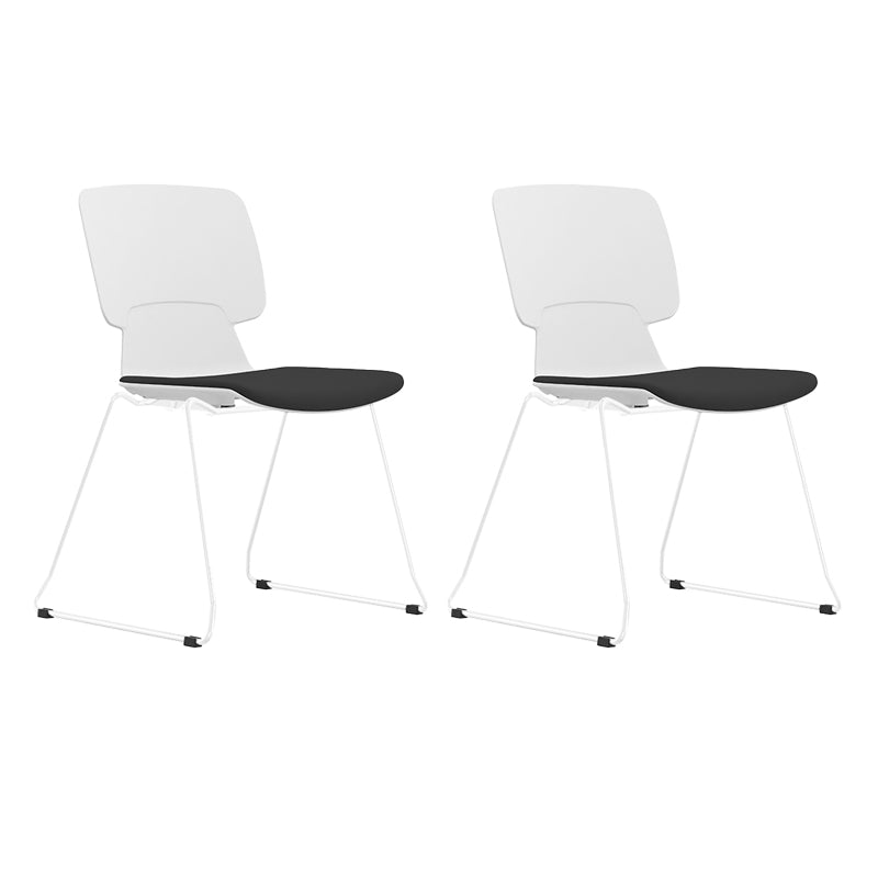 Silla de brazos fijos con tapiz de oficina modernos silla giratoria ergonómica