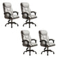 Modern Swivel Chair Leather Adjustable Seat Height Office Chair with Wheels