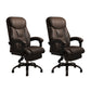 Modern Swivel Chair Leather Adjustable Seat Height Office Chair with Wheels