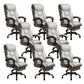 Modern Swivel Chair Leather Adjustable Seat Height Office Chair with Wheels