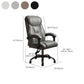 Modern Swivel Chair Leather Adjustable Seat Height Office Chair with Wheels