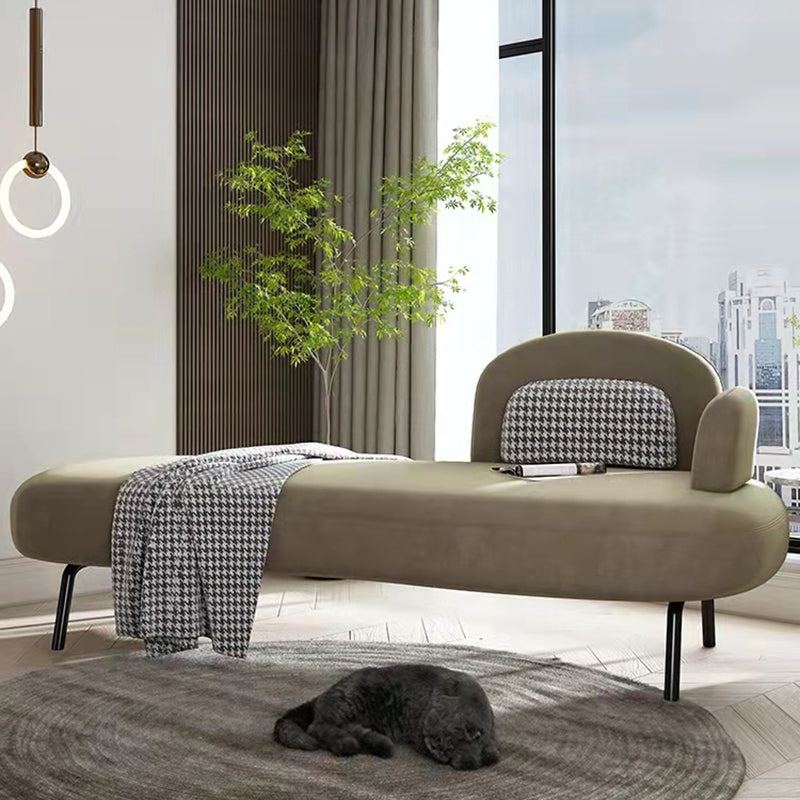 Scandinavian Chaise Lounge Couch Solid Color Chaise Lounge for Bedroom Clearhalo 'Chairs & Seating' 'Chaise Lounge' 'chaise_lounge' 'furn' 'furn_chaise_lounge' 'Furniture' 'Living Room Furniture' 7412856
