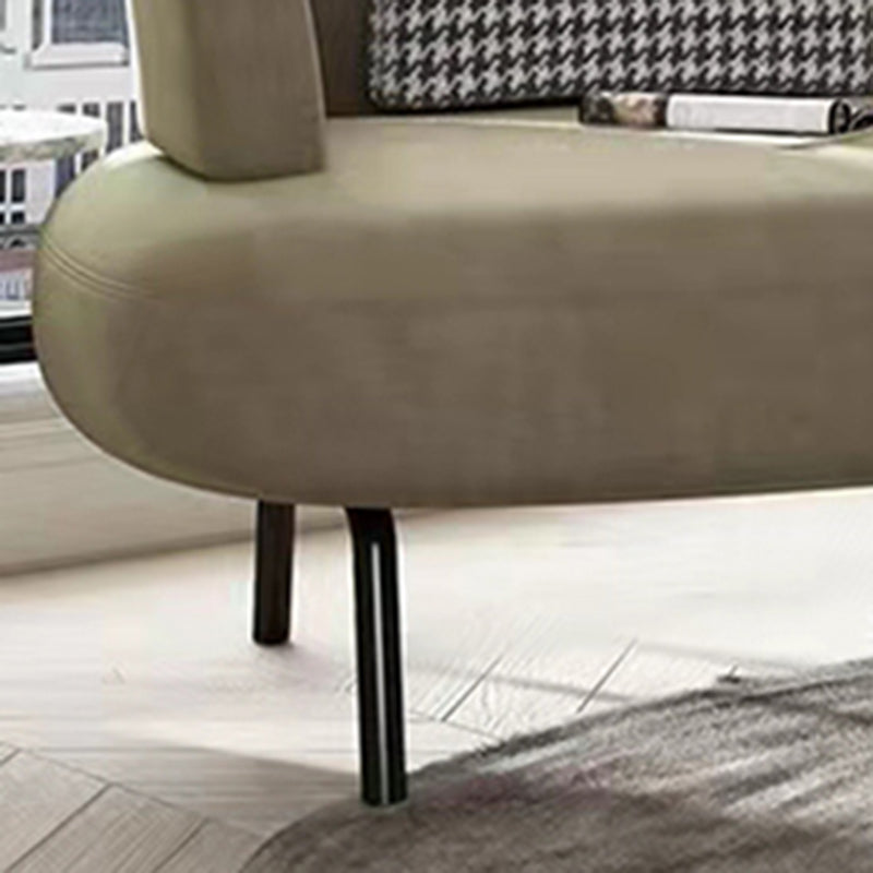 Scandinavian Chaise Lounge Couch Solid Color Chaise Lounge for Bedroom Clearhalo 'Chairs & Seating' 'Chaise Lounge' 'chaise_lounge' 'furn' 'furn_chaise_lounge' 'Furniture' 'Living Room Furniture' 7412860