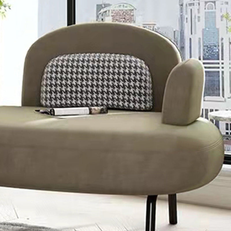 Scandinavian Chaise Lounge Couch Solid Color Chaise Lounge for Bedroom Clearhalo 'Chairs & Seating' 'Chaise Lounge' 'chaise_lounge' 'furn' 'furn_chaise_lounge' 'Furniture' 'Living Room Furniture' 7412861